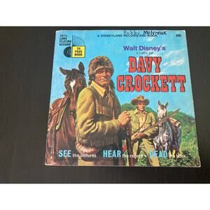 Vintage 1971 Disneyland Original Little Long Record Davy Crockett